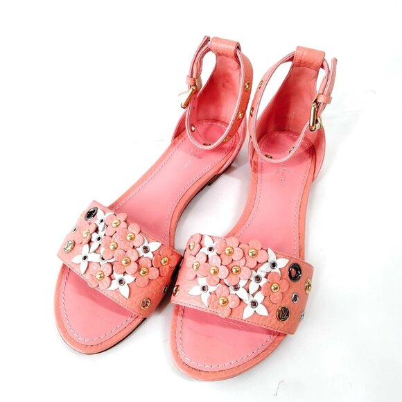 Louis Vuitton Sandals Women Pinks Leather (calf) 360-081425 - Picture 1 of 9